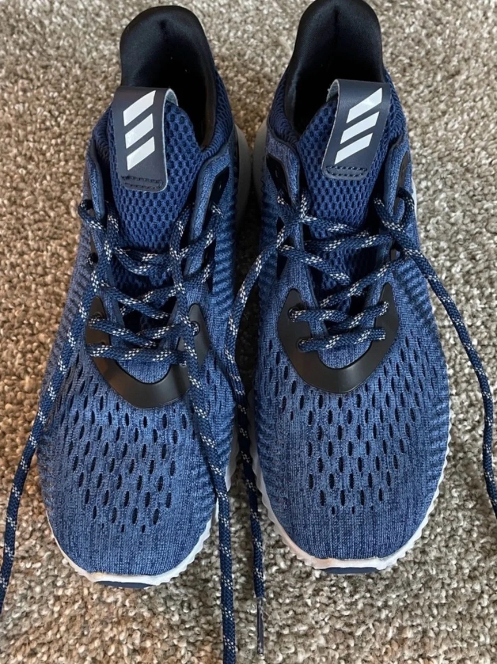 adidas Blue Alpha Bounce Running Shoes